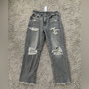 Charcoal American Eagle mom jeans